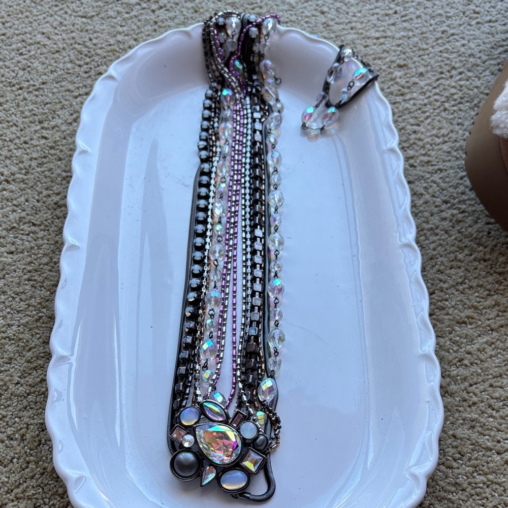 Multicolor Beaded Statement Necklace